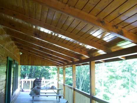 Cabin With Deck Roof – Boone, NC – A Brush Above Painting