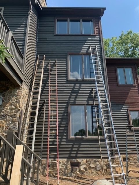 A House With A Ladder On The Side Of It – Boone, NC – A Brush Above Painting