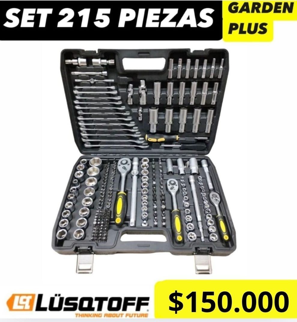 SET 215 PIEZAS GARDENPLUS