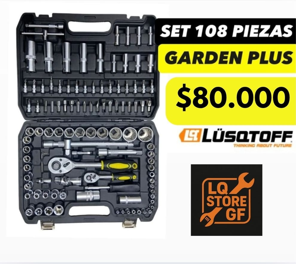SET 108 PIEZAS GARDENPLUS