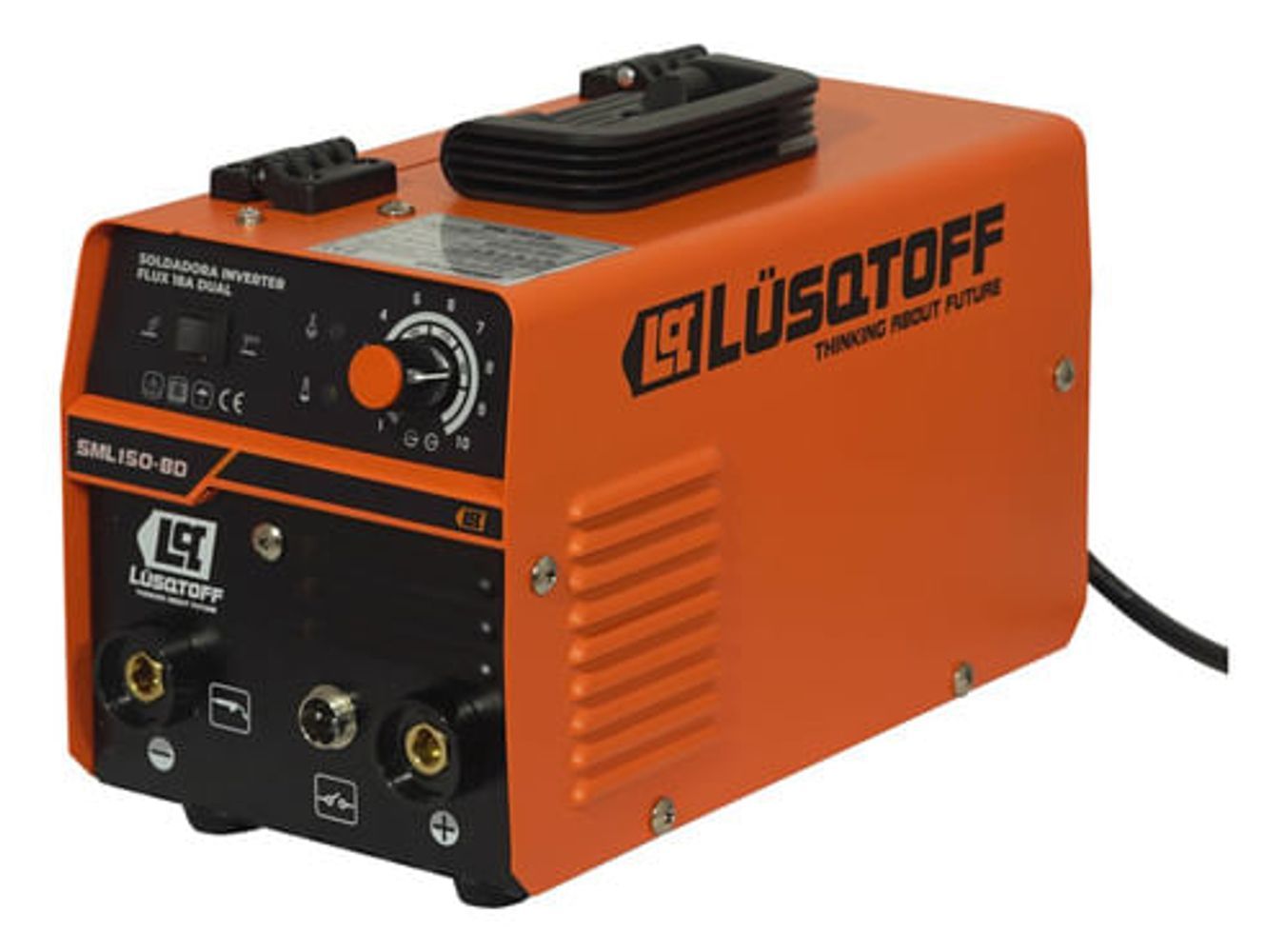 SOLDADORA MIG FLUX150 + ROLLO DE ALAMBRE + ESCUADRAS + MÁSCARA