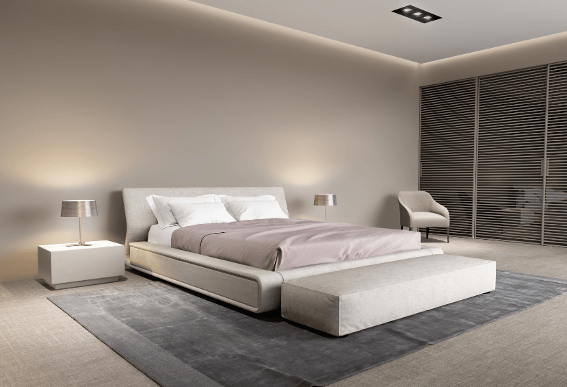 Contemporary beige rug