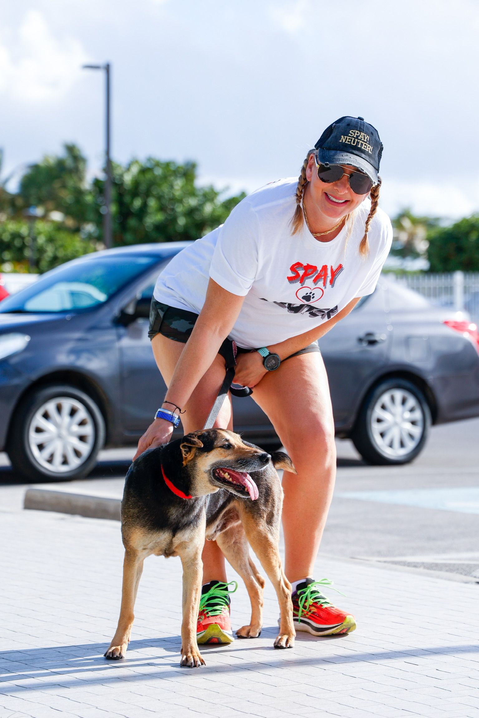An aerial view of a beach with white sand and turquoise water.