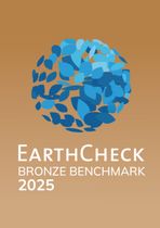 A poster for the earth check bronze benchmark 2025