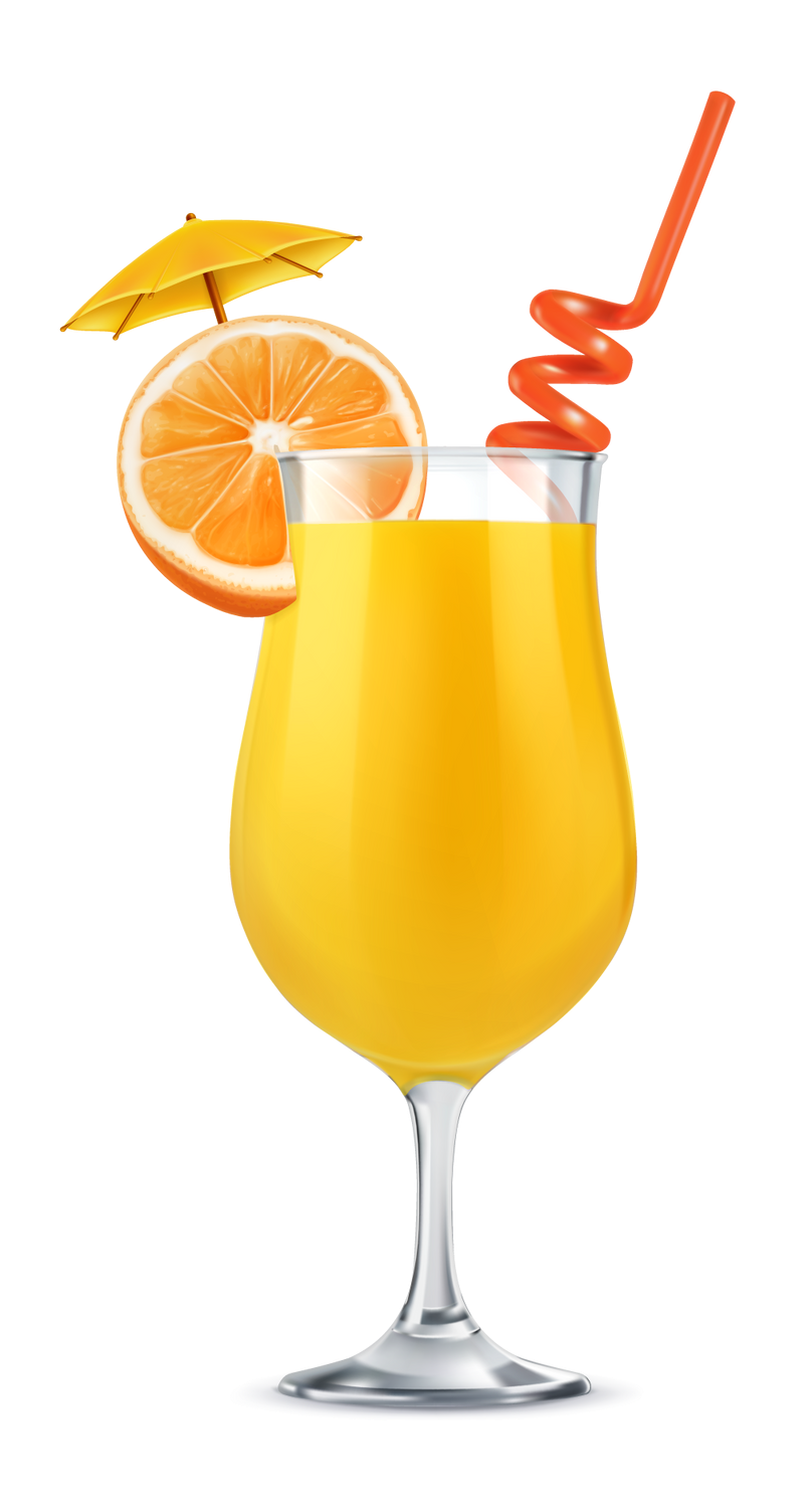 A glass of orange juice 