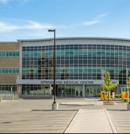 A large building with the word springbank medical centre on it