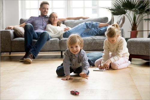 HVAC System —  Family in the Living Room in Nashville, TN
