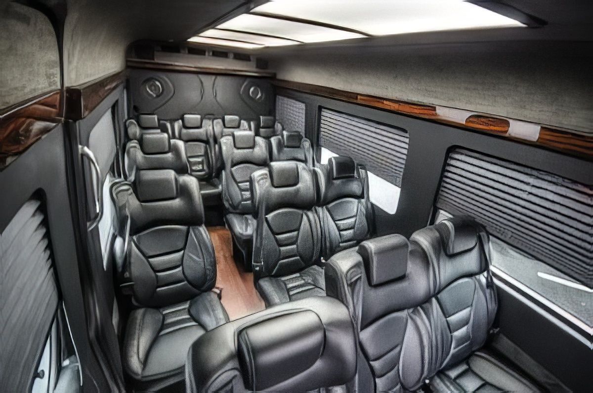 nice limo interior
