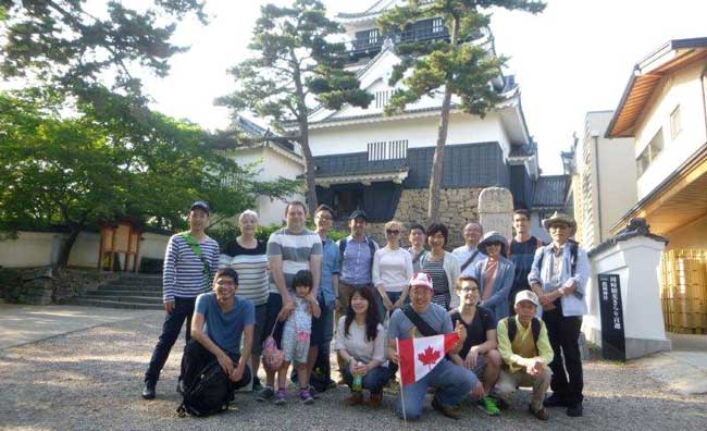 Group photo at Okazaki Castle