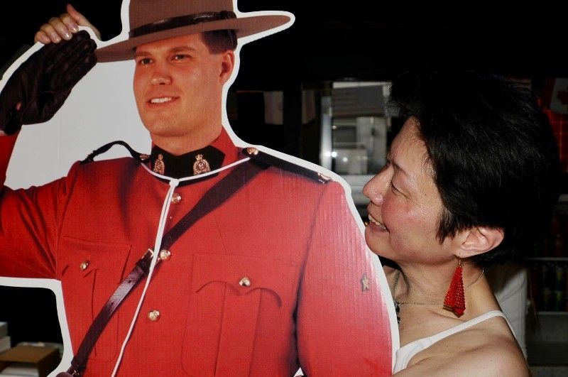 Canadian Mountie cardboard cutout
