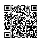 QR code with black and white squares.