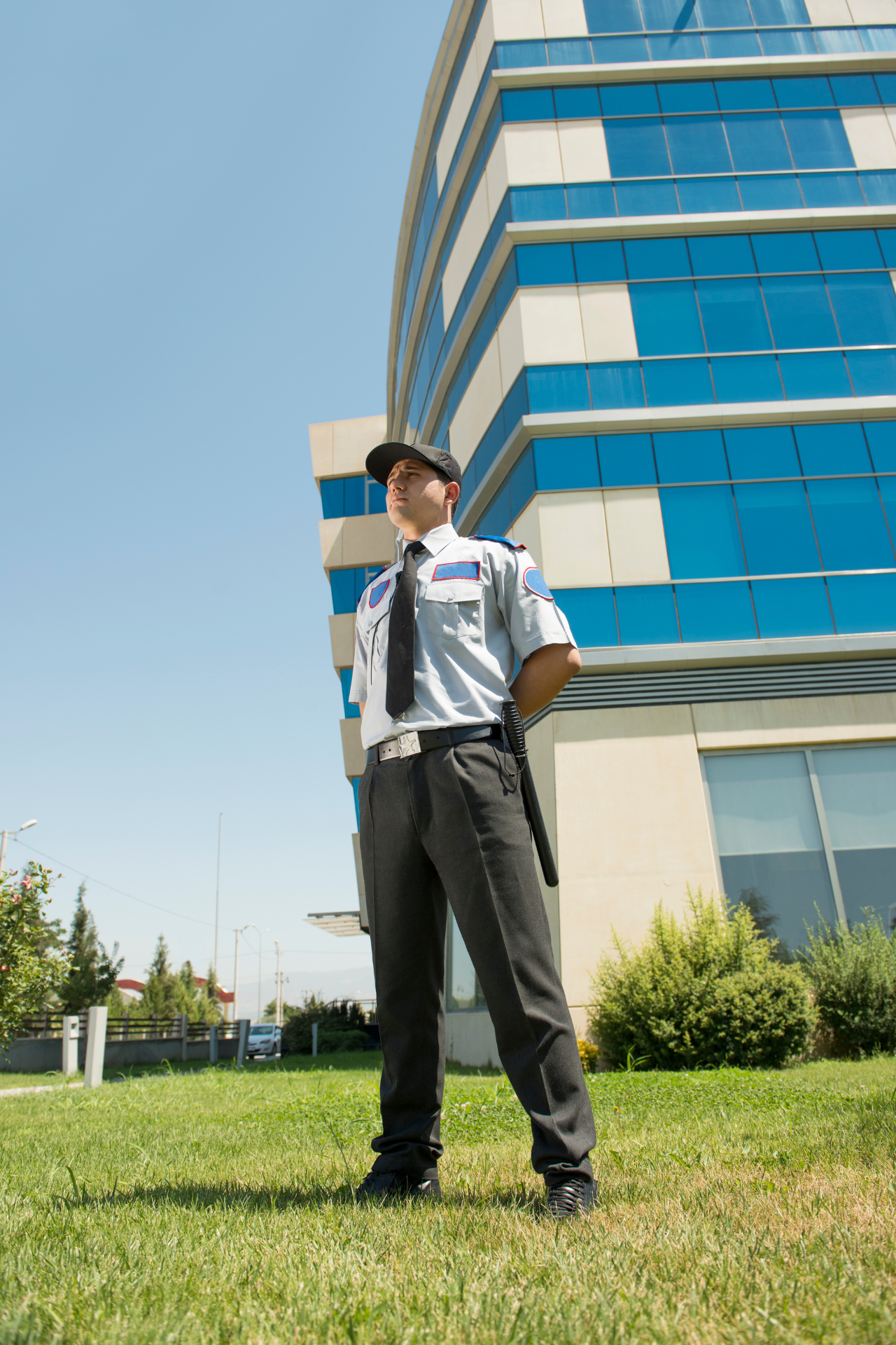 security guard patrolling