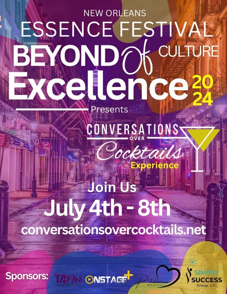 A poster for the essence festival beyond of excellence