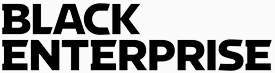 A black and white logo for black enterprise