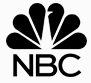 The nbc logo is black and white and looks like a flower.