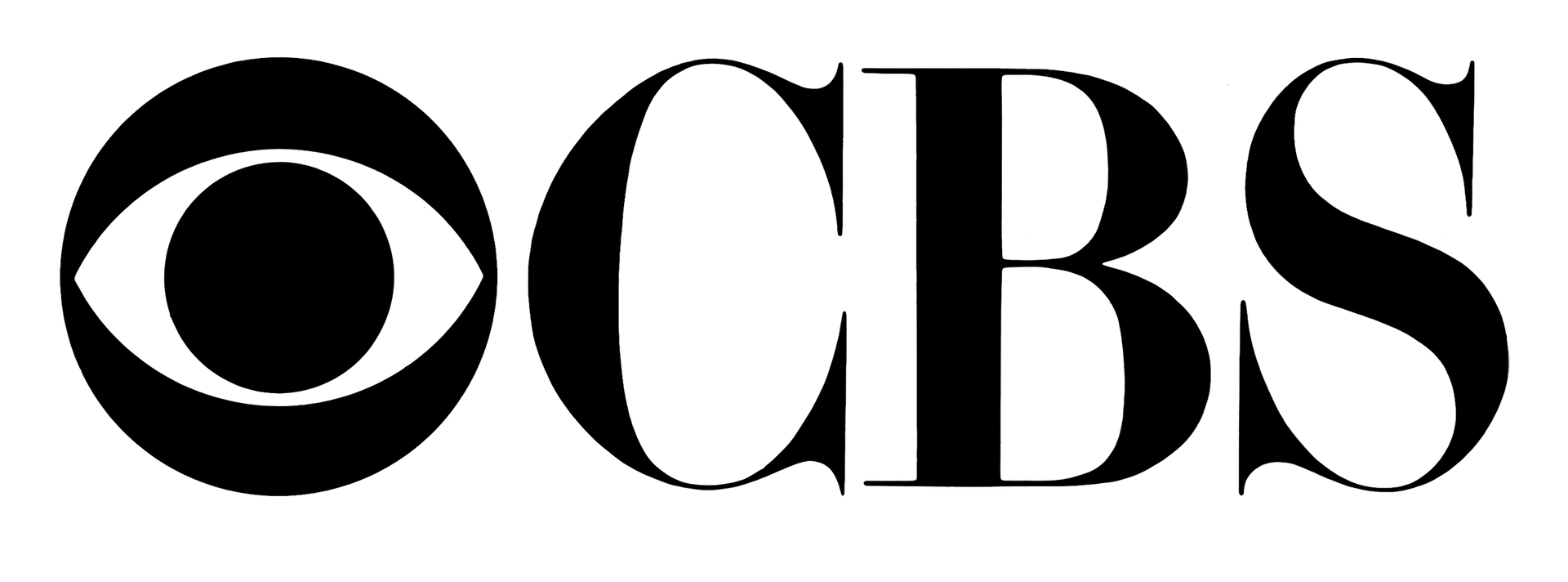 A black and white logo for cbs is shown on a white background.