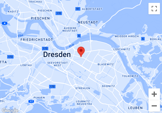 Karte Büro Dresden