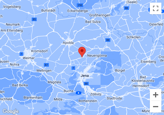 Karte Büro Jena