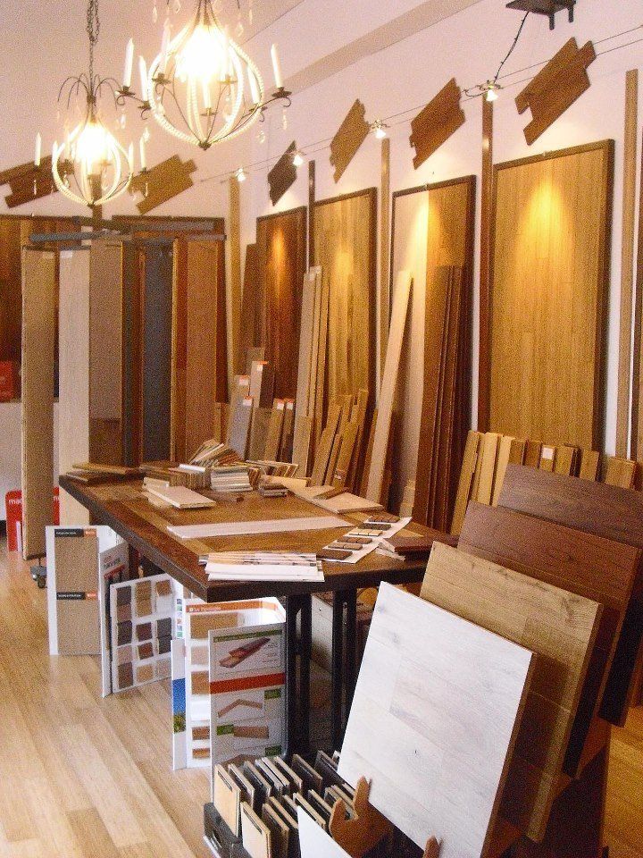 Modelli di parquet in esposizione