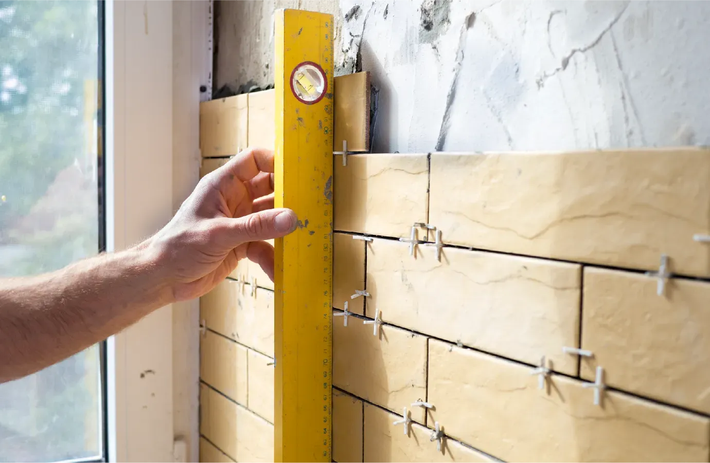 An attic with aluminum foil covering the ceiling