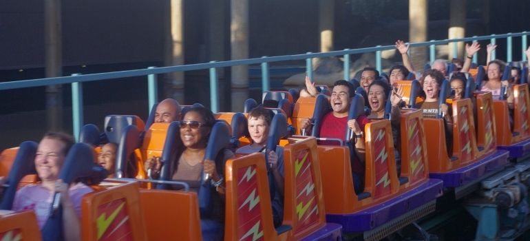 roller coaster ride as one of the benefits of living in Santa Clara