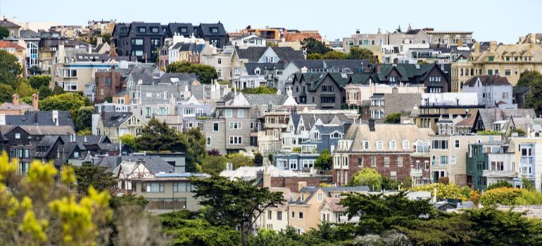 Panoramic view of San Francisco suburbs