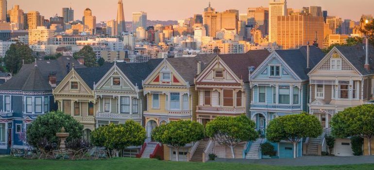 Colorful houses in San Francisco