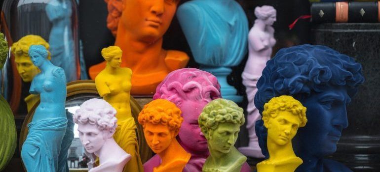 Colorful sculptures