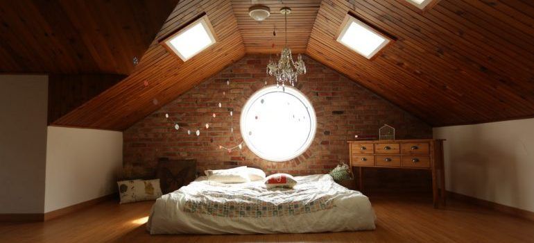 Room in the attic.