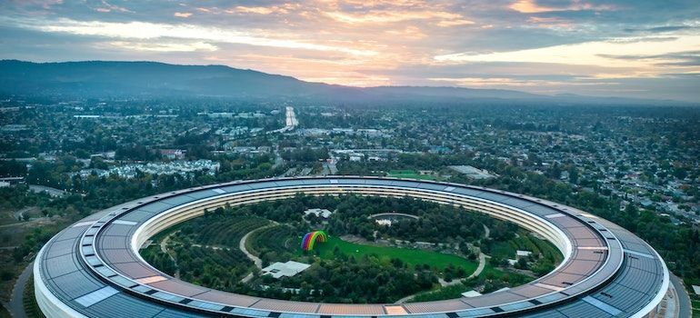 Aerial view of Silicon Valley 