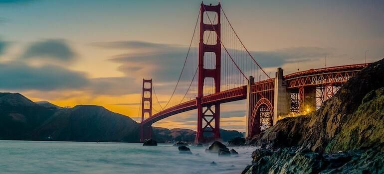 The view of the Golden Bridge