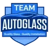 Logo for Team Autoglass: Blue emblem with car silhouette, text "Team Autoglass," "Quality Glass - Quality Installation."