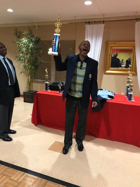 Happy Man Raising The Trophy — St. Louis, MO — Par or Better Golf Club