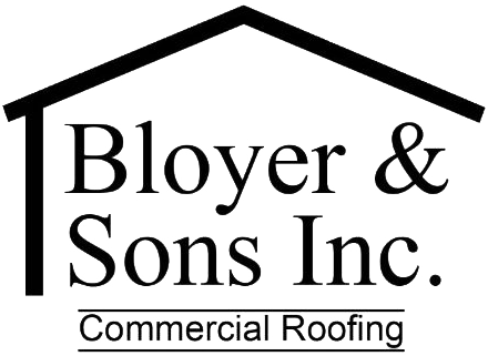 Official Bloyer & Sons Inc. logo with roof outline, serving the Wichita commercial roofing market.