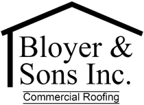 Official Bloyer & Sons Inc. logo with roof outline, serving the Wichita commercial roofing market.