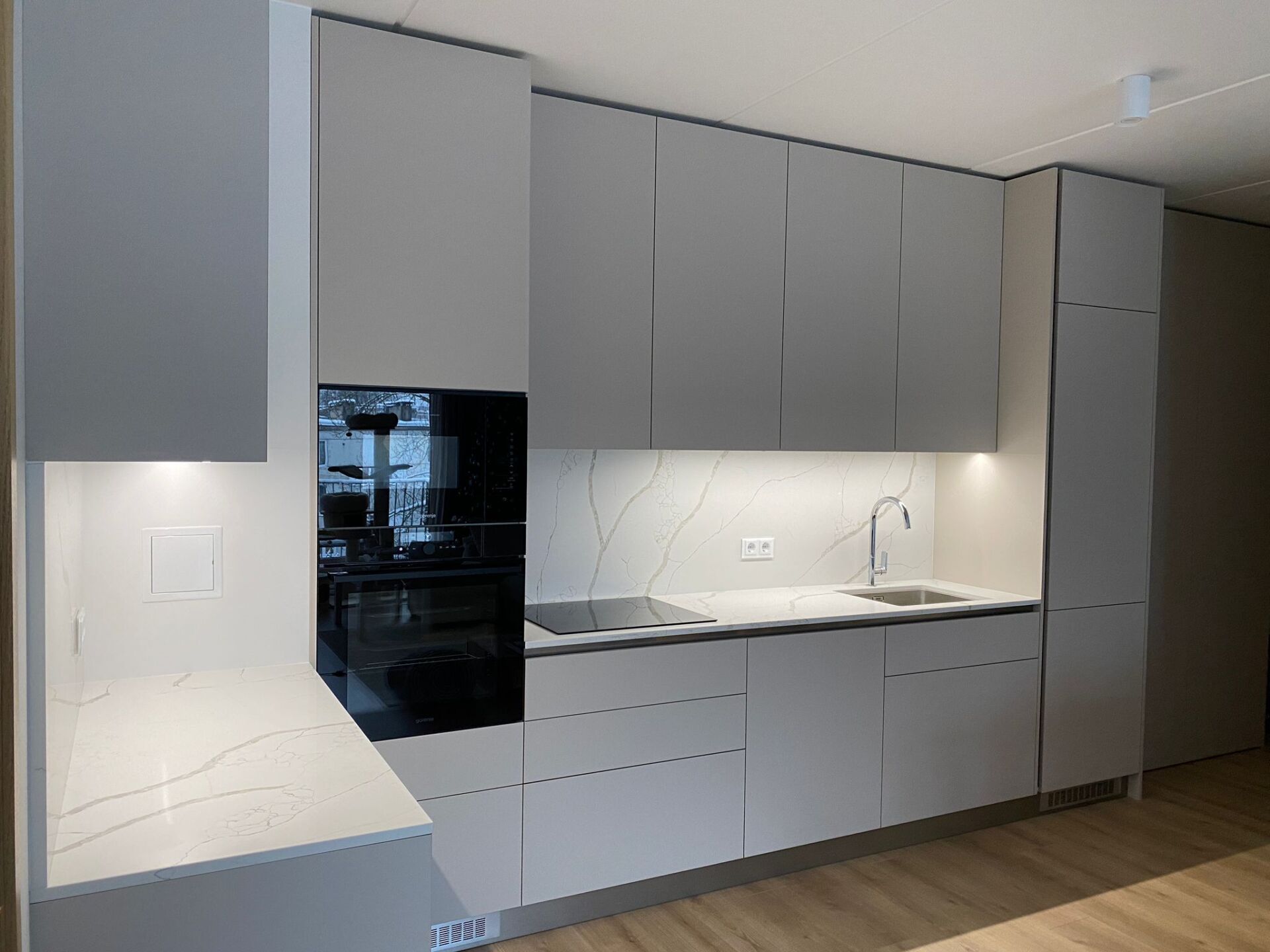 Crystal Calacatta Silva Technstone virtuves darba virsma, Rīga