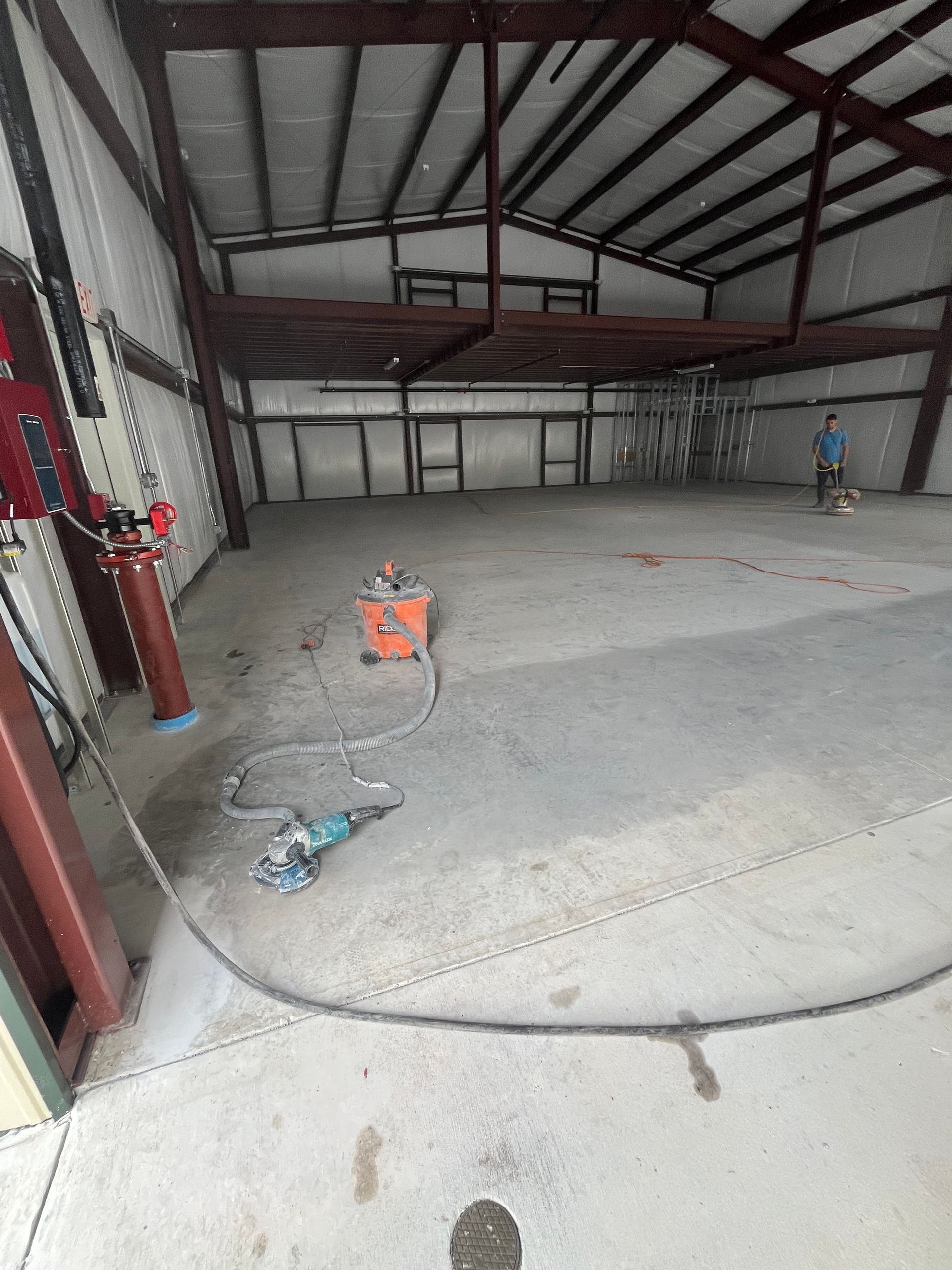 before epoxy flooring garage St Augustine