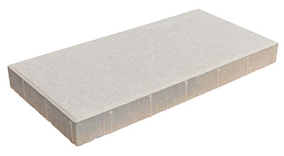 A white tremron concrete slab on a white background.