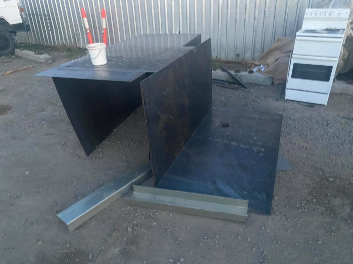 Metal Sheets Forming a Table — Bob’s Trailer Trash in Gracemere, QLD