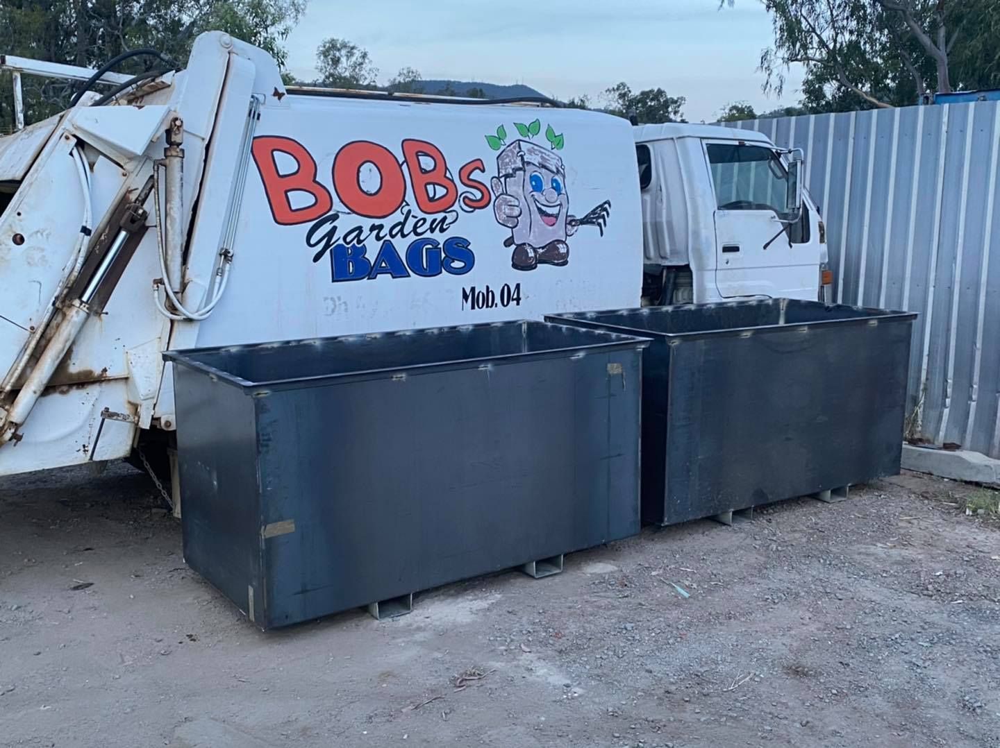 Two Dark Gray Rectangular Metal Containers — Bob’s Trailer Trash in Gracemere, QLD