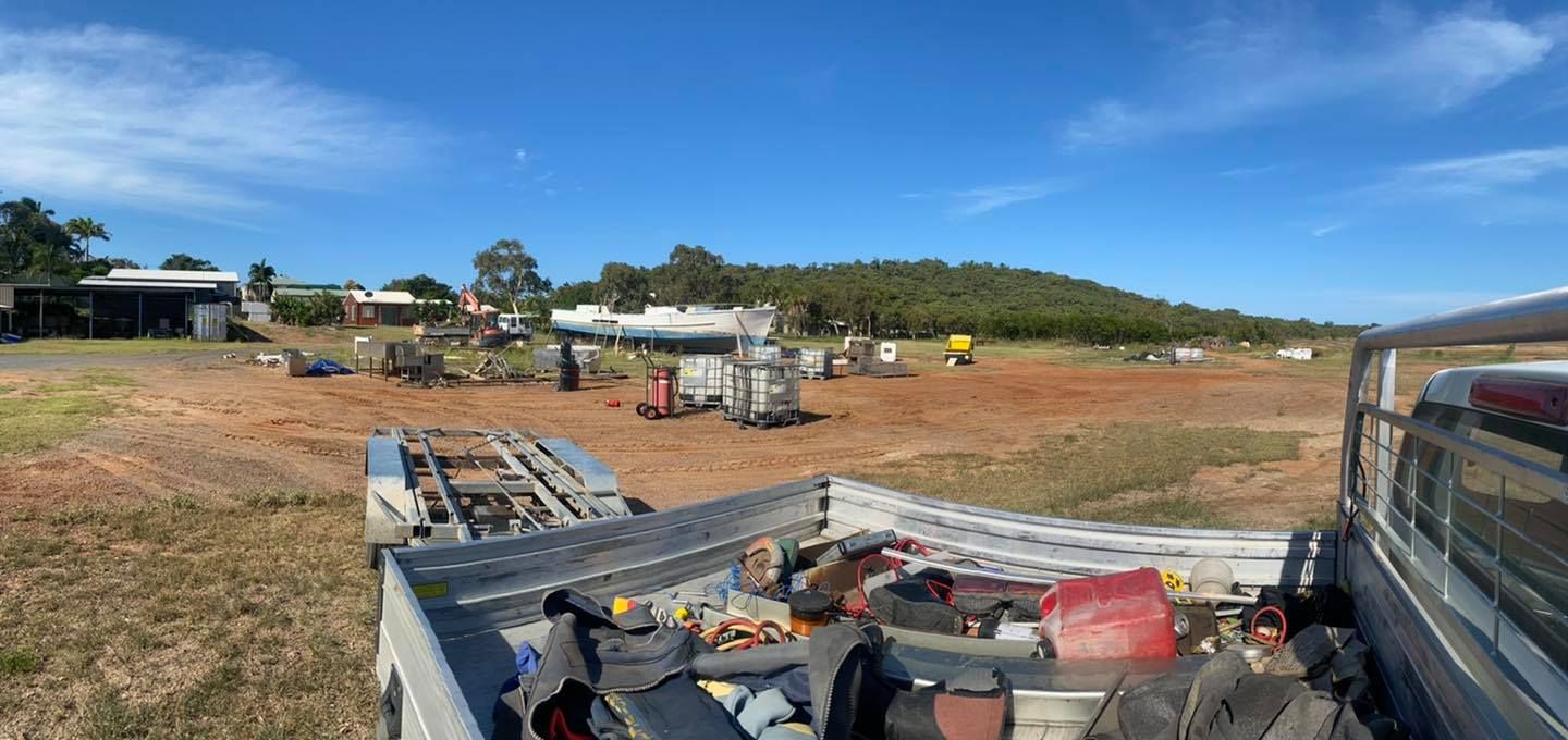 A Truck Bed View Overlooking a Construction Site — Bob’s Trailer Trash in Yeppoon, QLD