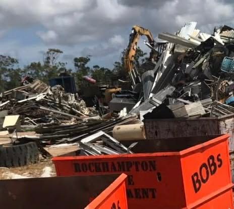 A Pile of Scrap Metal and Debris at a Recycling Facility — Bob’s Trailer Trash in Rockhampton, QLD