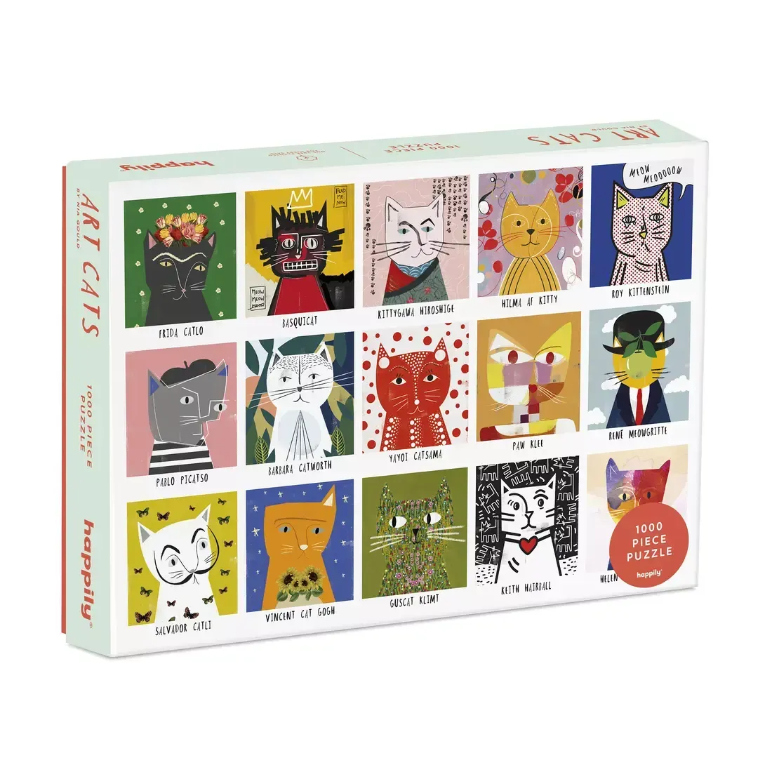 Puzzle de 1000 peças Art Cats da Happily