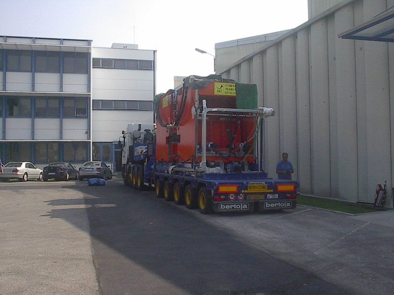 trasporto di macchinari industriali