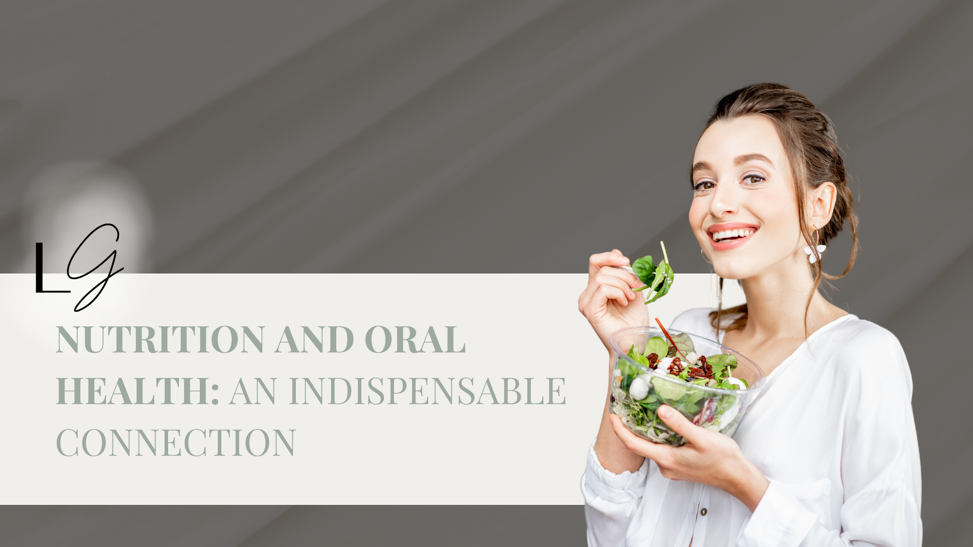 A woman is eating a salad from a bowl.