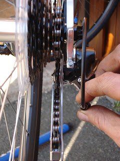 Rear gear adjustment