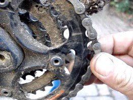 Chain so worn, it pulls from chainring