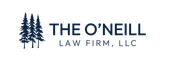 A black and white logo for the o'neill law firm , llc.