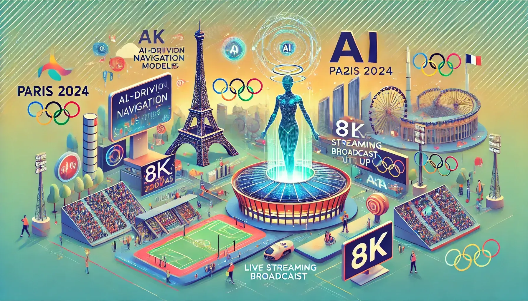 AI, particularly ChatGPT, in the Paris 2024 Olympics. 