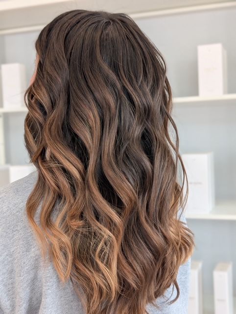 Balayage hair salon example highlight